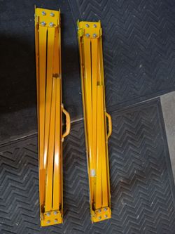 Pair Blue Hawk Heavy-Duty Folding Sawhorses (Pair)