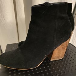Black Suede Booties