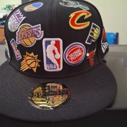 New Era Embroidered Nba Logo Size 7 3/8