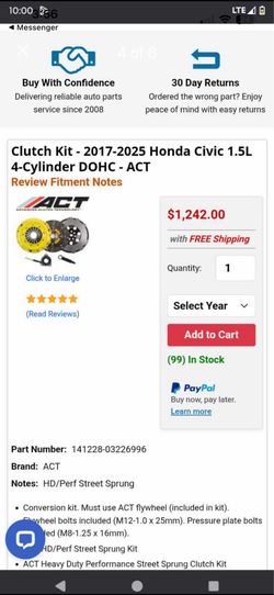 ACT 2017-2025 Honda Civic/Acura 1.5L 4-Cylinder Heavy Duty Performance Street Spring Clutch Kit