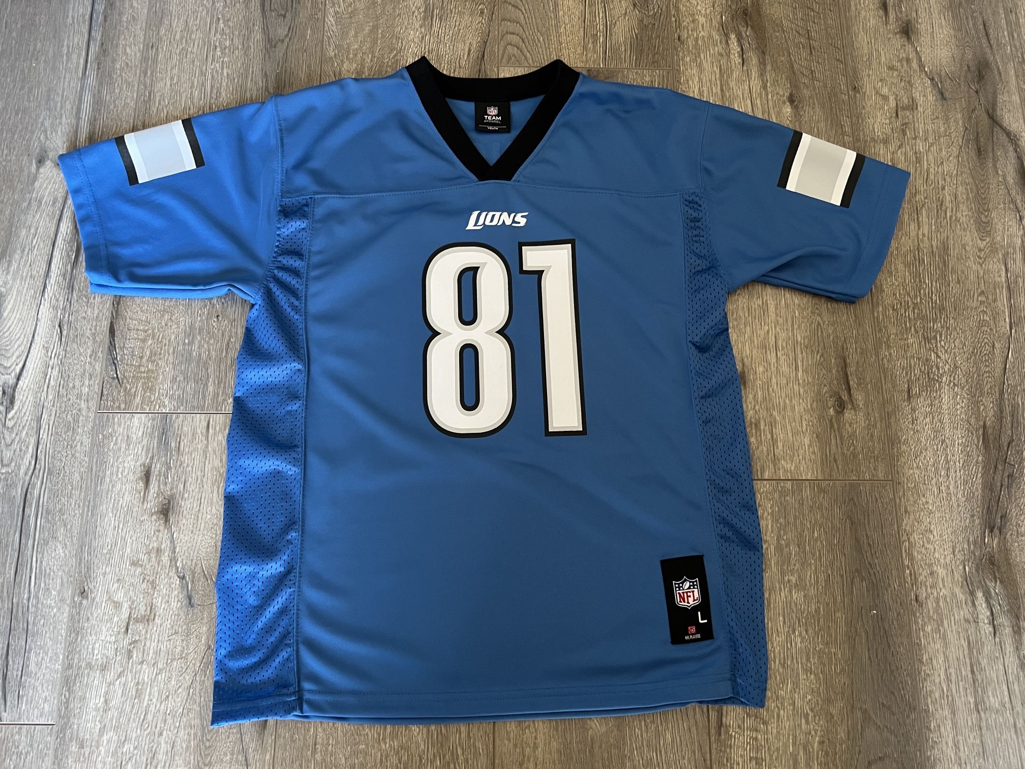 NFL Detroit Lions Calvin Johnson Jersey -#81 Youth Size Large