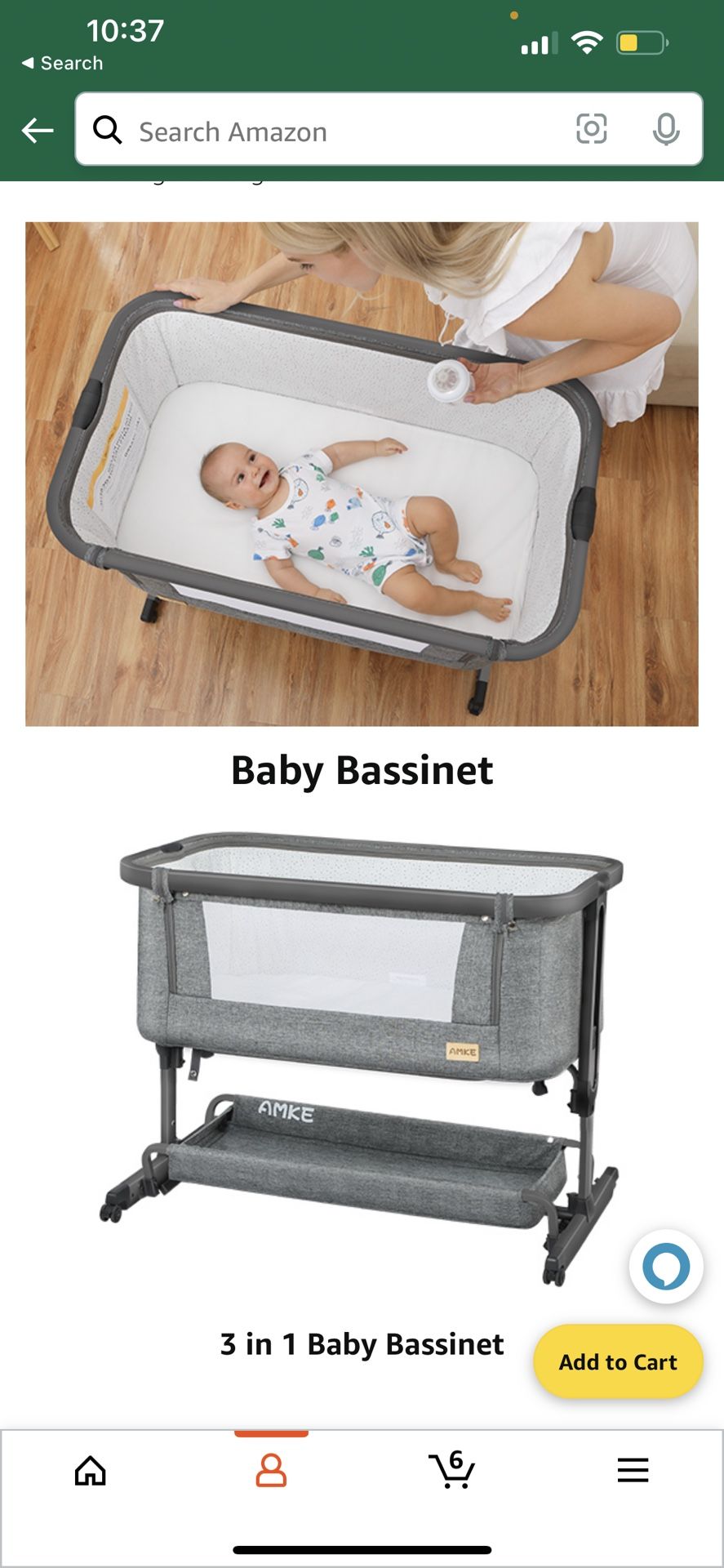 AMKE Baby Bassinet