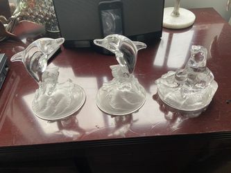 Crystal figures decorative
