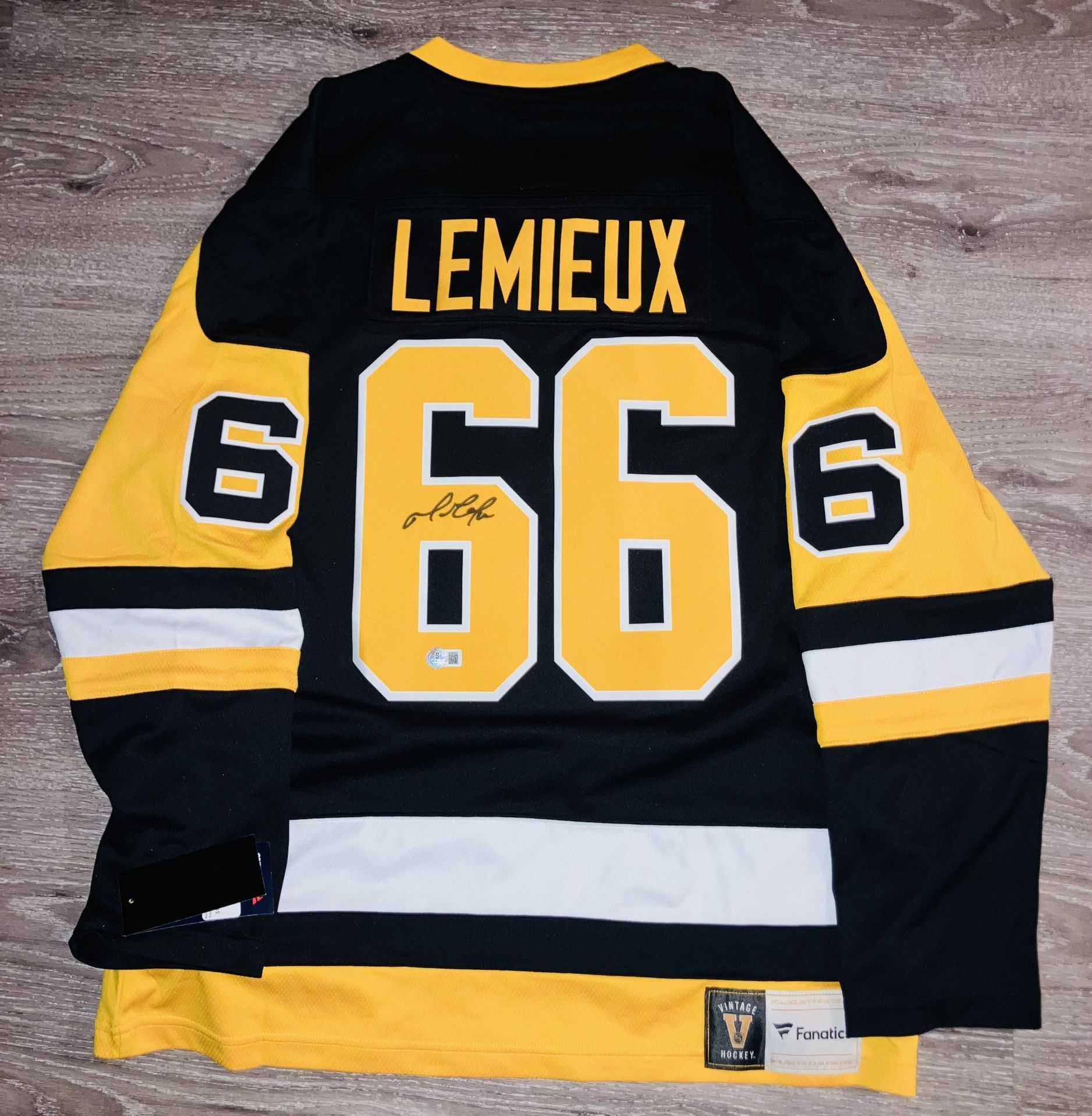 MARIO LEMIEUX SIGNED AUTOGRAPH PITTSBURGH PENGUINS AUTHENTIC M&N JERSEY BAS COA!