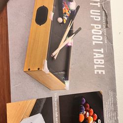 Mini Light Up Pool  Table Game 