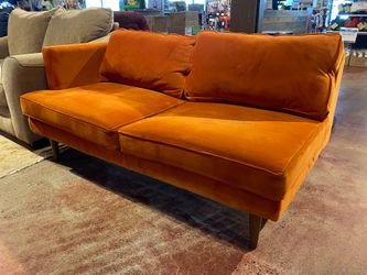 JOYBIRD Pumpkin Spice Orange Sectional Piece