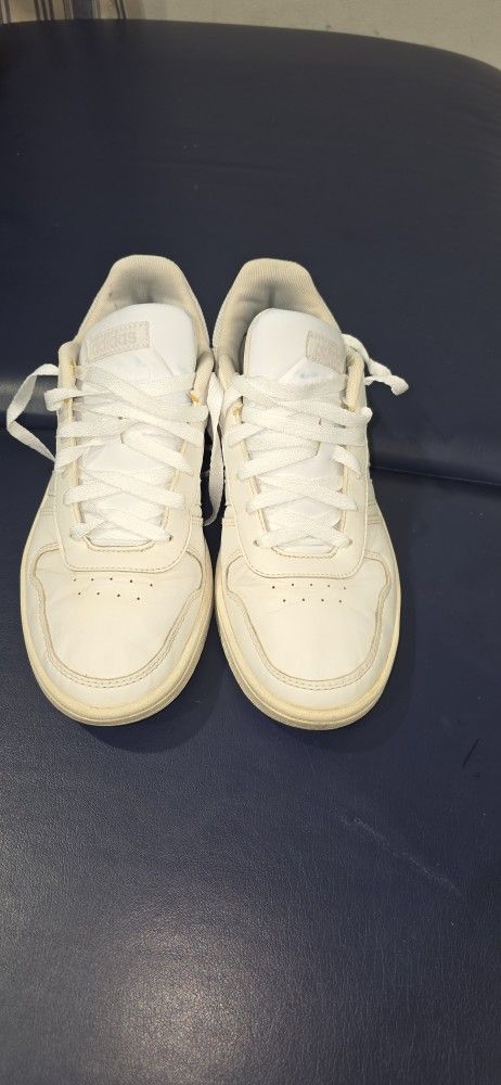 adidas Cream and White Athletic Shoes