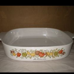 Vintage Corning Ware LE ROMARIN Casserole Dish Spice Of Life A-10-B Rare