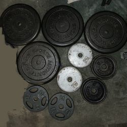 Standard Weightlifting Plates & Barbell