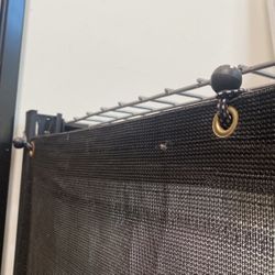 Used 6’ Tall X 8’ Wide Black mesh