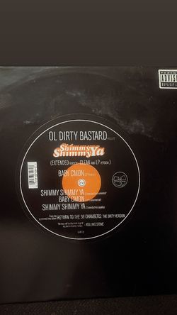 OL DIRTY BASTARD SHIMMY SHIMMY YA 12’ RECORD 90’S HIP HOP 90’S RAP CLASSIC HIP HOP 