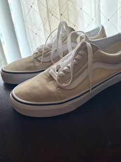 Vans Old Skool Beige/Cream Men’s 7.5/women’s 9