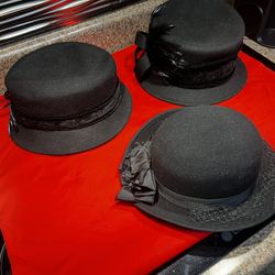 Designer, NEW, headwear, Women’s, sophisticated, elegant, absolutely gorgeous. Will fit up to size 7. See fit information sheet.  All three for $89