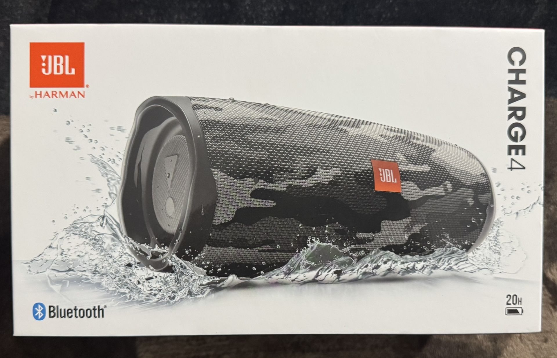JBL Charge 4 Bluetooth Speaker - Black Camo