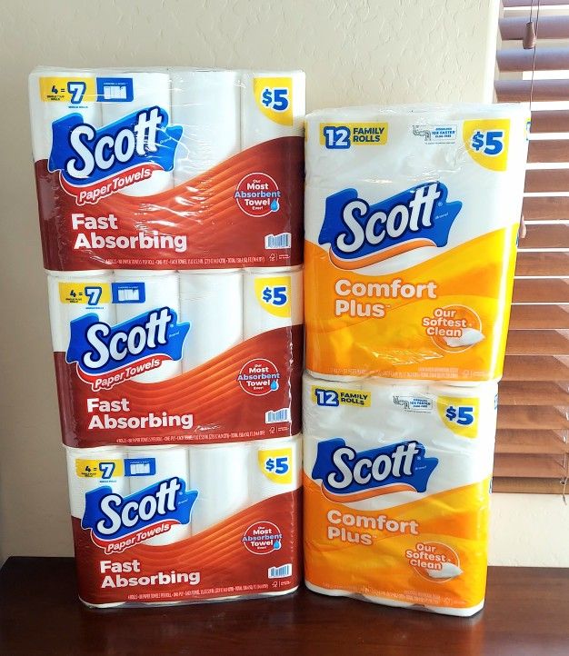Scott Toilet Paper & Paper Towels Bundle  - pick up only Ray and Higley 
