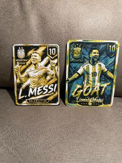 Messi Collectible 3D Cards – Set of 2 ⚽