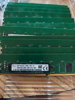 Multiple 8GB Sk Hynix 2933Y DDR4 RDIMM ECC server ram