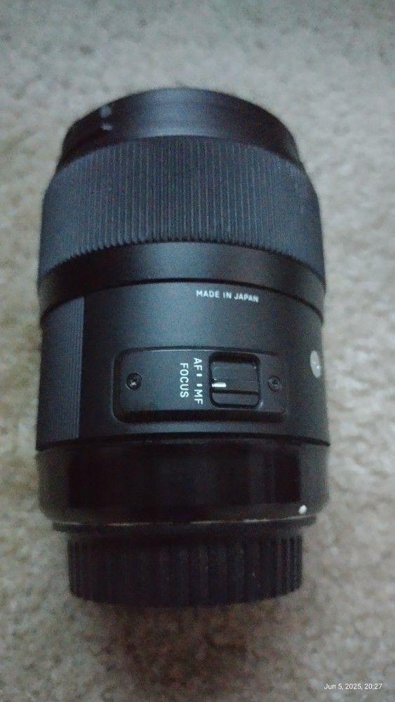 Sigma 35mm F/1.4 DG HSM ART lens Canon Cannon EF Mount Full frame camera Mirrorless
