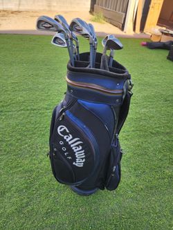 Set of Callaway Irons and Bag