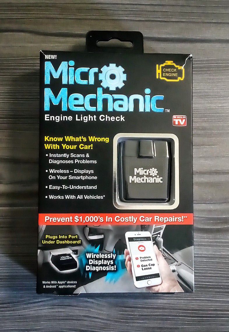 Micro Mechanic Portable Check Engine Code Reader (Brand New)
