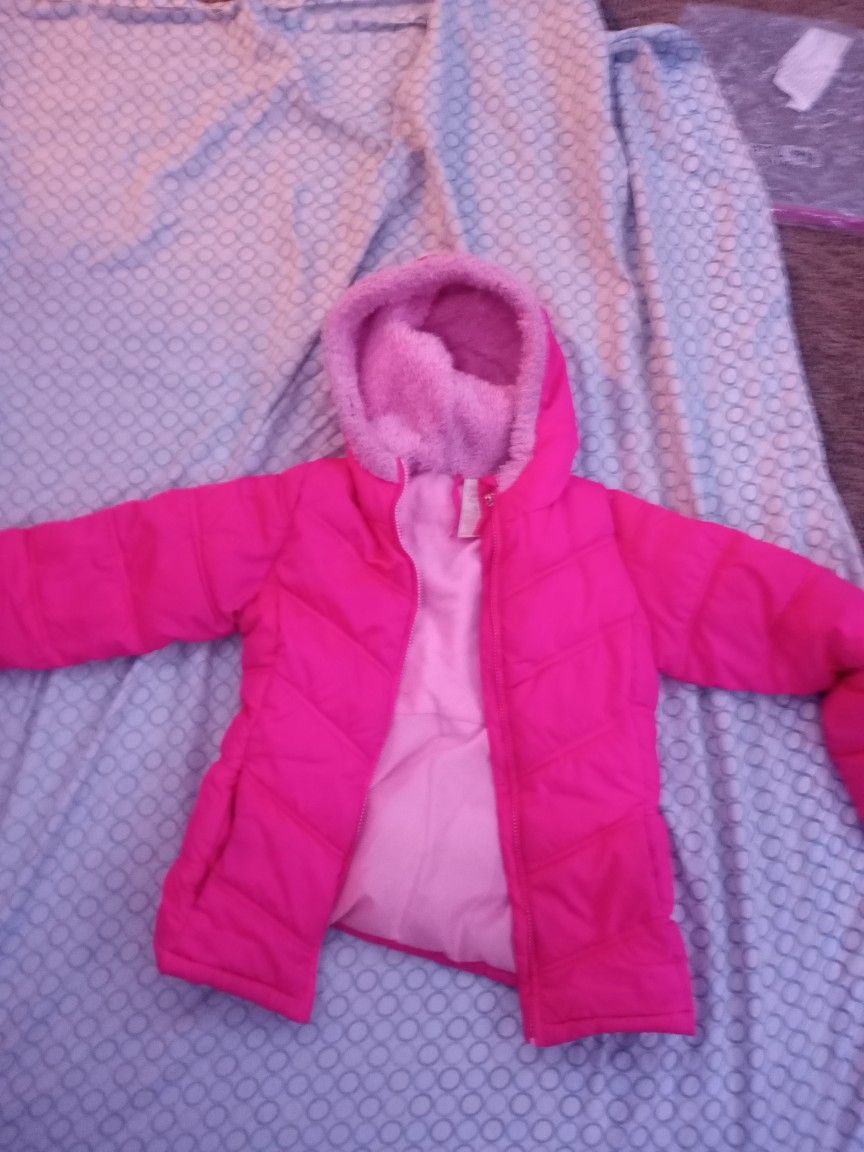 Faded Glory Pink Coat For Girls Size 7-8/Medium Size 
