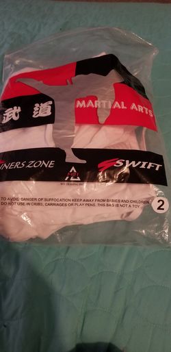 White karate uniform