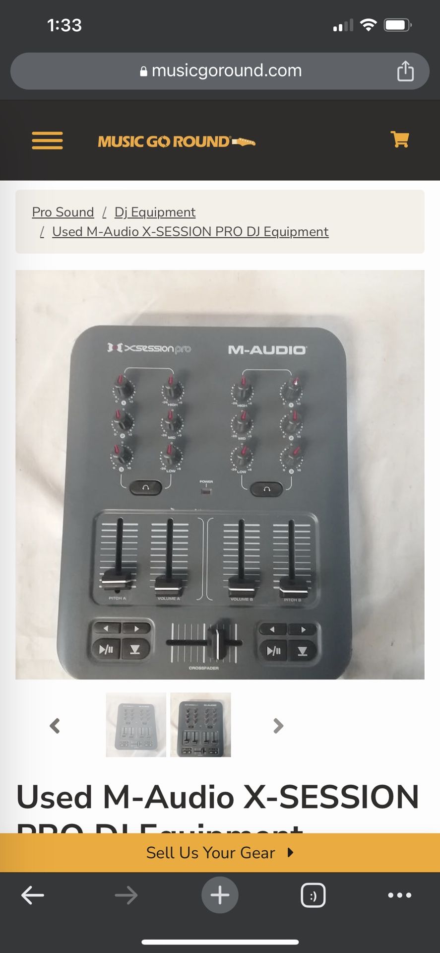 Used M-Audio X-SESSION PRO DJ Equipment