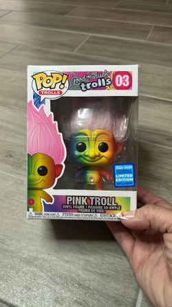Funko Pop Good Luck Trolls #03 Pink Rainbow Troll