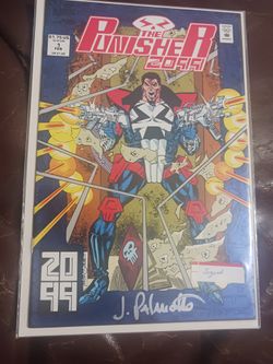 Marvel Punisher 2099 Comic Book Issue #1 / Autographed By Jim Palmiotti