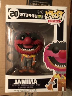 Funko pop Muppets Animal 05 Ultra Rare Manufactures Defect.