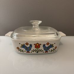 Vintage 1975 Corningware Casserole Dish w/ Lid