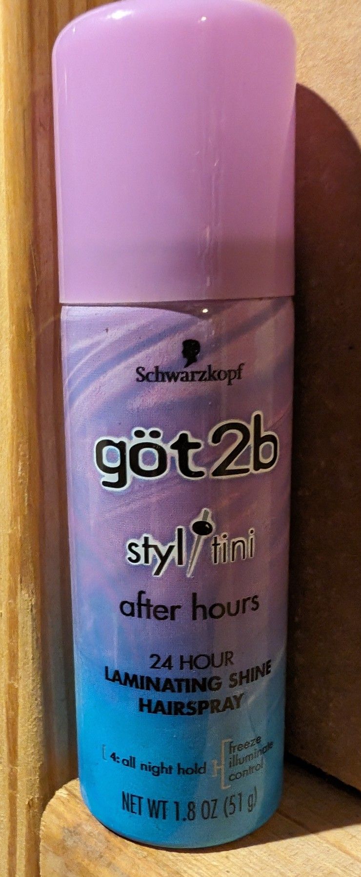 Got2B Styltini Schwarzkopf 1.8 24 Hour Laminating Shine Hairspray For Style, Travel. East or Westside