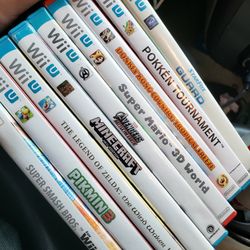 Wii U Games Mario,pikmin,minecraft,donkey Kong,zelda Etc
