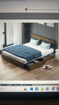 California King Bed-frame with Storage