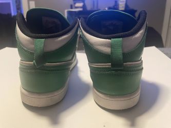 Green Jordan 1s Mid