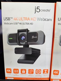 j5create USB 4K Ultra HD Webcam