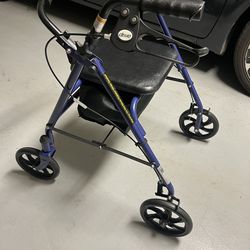 Drive wheeled walker