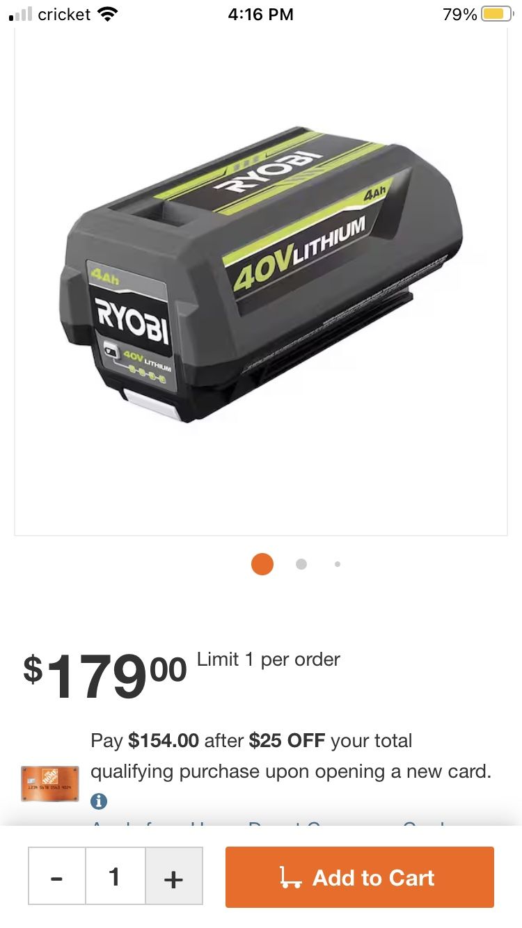 3- Brand New 40v 4amp Batteries With Chargers $100each