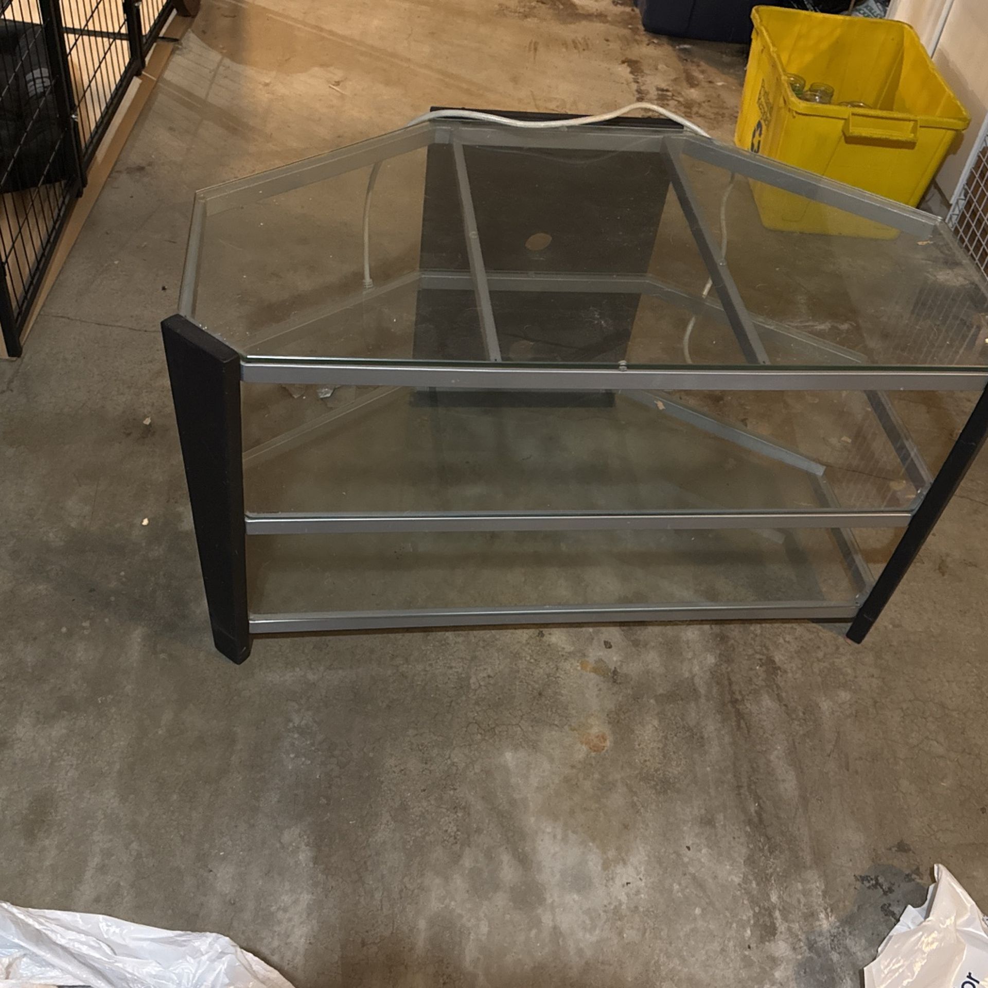 Glass TV Stand