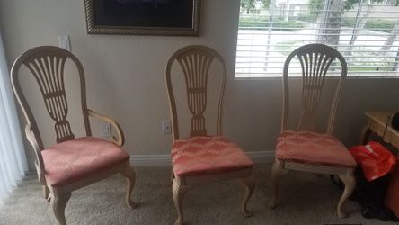 4 high end chairs for dining 
