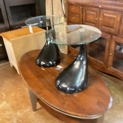 Glass Top End Tables 