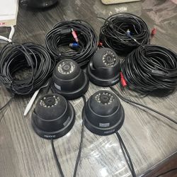4  camaras solo son las camaras con cable  $80