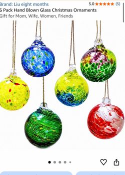 CHRISTMAS GLASS ORNAMENTS