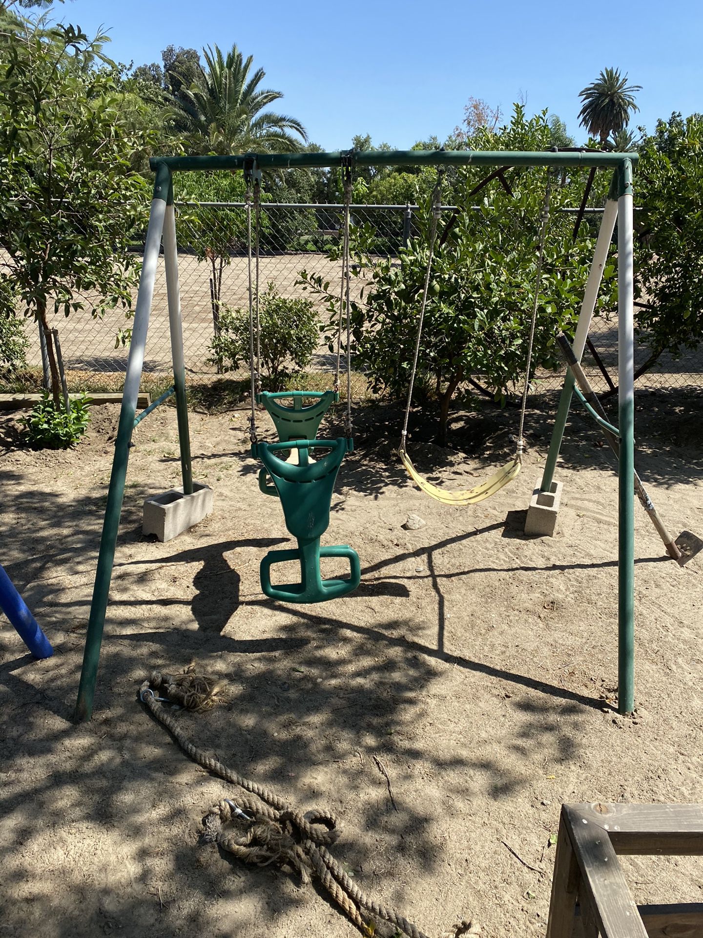 Swing Set If Two In Good Condition