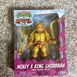 Playmates Toys/Nickelodeon Mikey King Ghidorah Action Figure TMNT x Godzilla 1:1200