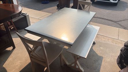 Farm style bench table