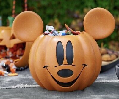 Pottery Barn Kids Disney Mickey Mouse Pumpkin Candy Bowl Halloween