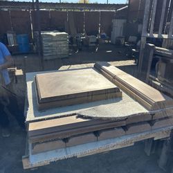 Construction pre-caps for retaining walls