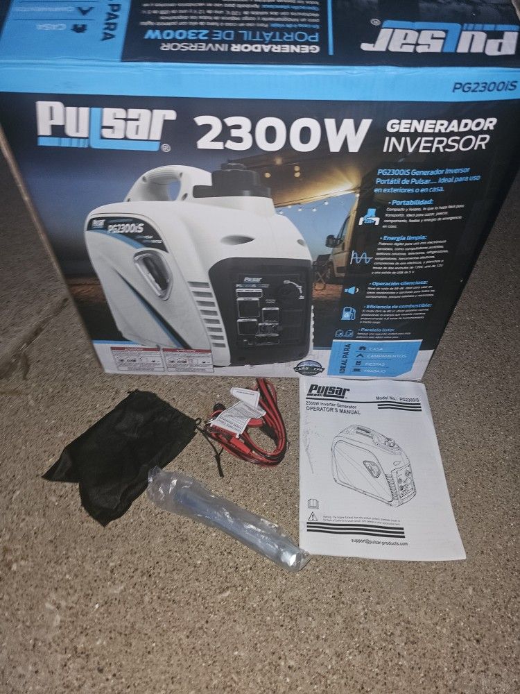 Pulsar
2,300-Watt/1,800-Watt Recoil Start Super Quiet Gasoline Powered Portable Inverter Generator with Advanced CO Shutoff