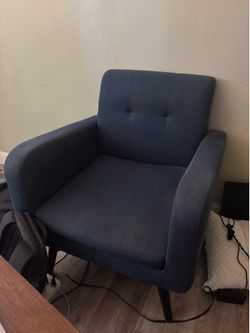 FREE Blue Accent Chair - Moving Giveaway